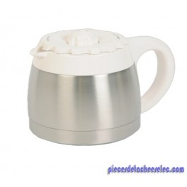 Pot Thermos Inox avec Bouchon Blanc pour Cafetière Express Seb Pot Thermos Inox avec Bouchon Blanc pour Cafetière Express Seb