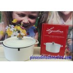 Cocotte Blanche en Fonte Ovale de 6 L pour Accessoires Lagostina