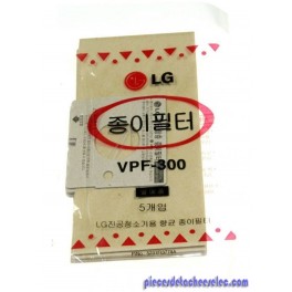 Sac Aspirateur Papier x 1 pour Aspirateur VCQ382HTR LG Sac Aspirateur Papier x 1 pour Aspirateur VCQ382HTR LG