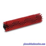  Brosse / Rouleau de 350 mm Rotatif Rouge pour Autolaveuse / Aspiro-Laveuse Karcher