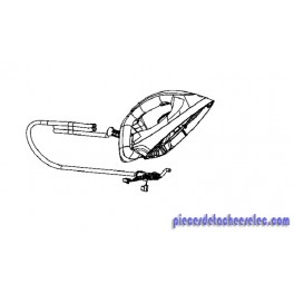 Fer avec Cordon Livrée sans Semelle pour Générateur Vapeur Express GV7145 Calor Fer avec Cordon Livrée sans Semelle pour Générateur Vapeur Express GV7145 Calor