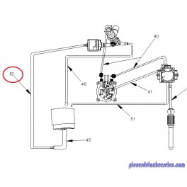 Tube Silicone Pompe 300 MM 8 X 4 Complet pour Cafetière Riviera & Bar