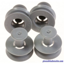 Jeu 4 Roulettes 24 x 24 x 23 mm Panier Supérieur pour Lave-Vaisselle ADG8531 Whirlpool Jeu 4 Roulettes 24 x 24 x 23 mm Panier Supérieur pour Lave-Vaisselle ADG8531 Whirlpool