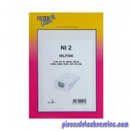 Sac en Papier x5 pour Aspirateur GM80 Nilfisk Sac en Papier x5 pour Aspirateur GM80 Nilfisk