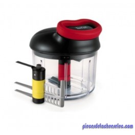 Hachoir Ingenio 5 Secondes 2 Lames 900 ml Noir et Rouge Tefal Hachoir Ingenio 5 Secondes 2 Lames 900 ml Noir et Rouge Tefal