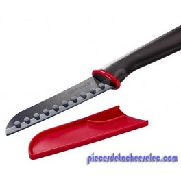Couteau Ingenio D'office Céramic Zen 13cm Noir et Rouge Téfal Couteau Ingenio D'office Céramic Zen 13cm Noir et Rouge Téfal