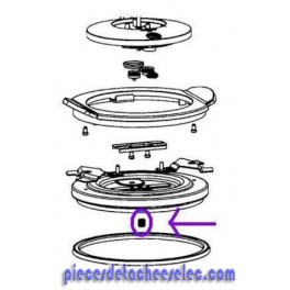 Ecrou pour Cuiseur Vapeur Wikook 4L Non Induction Téfal Ecrou pour Cuiseur Vapeur Wikook 4L Non Induction Téfal
