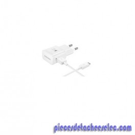 Chargeur 2A + Cable USB Coloris Blanc pour Galaxy S6 Edge Samsung Chargeur 2A + Cable USB Coloris Blanc pour Galaxy S6 Edge Samsung