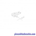 Chargeur 2A + Cable USB Coloris Blanc pour Galaxy S6 Edge Samsung