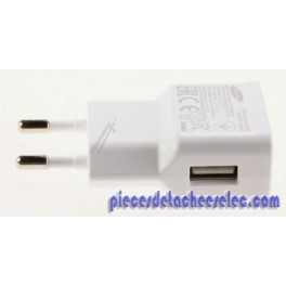 Chargeur / Adaptateur Coloris Blanc Sans Cordon pour Smartphone Samsung