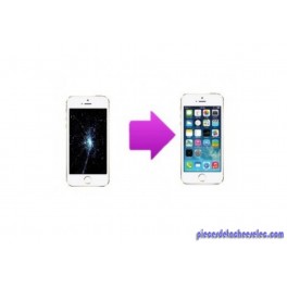 Remplacement Vitre Avant et LCD pour iPhone 5S Blanc Apple