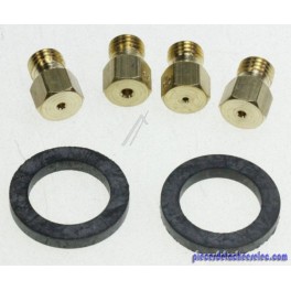 Kit Injecteurs de Gaz de Ville pour Gazinière EKM6770AOW Electrolux Kit Injecteurs de Gaz de Ville pour Gazinière EKM6770AOW Electrolux