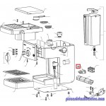 Interrupteur 12A 250V pour Machine à Café HD8427/11 Saeco