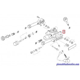 Culasse de Cylindre pour Nettoyeur Haute Pression Eau Froide 6/15C Kärcher