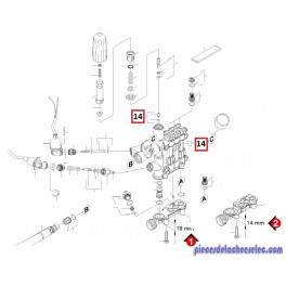Tête de Pompe / Culasse pour Nettoyeur Haute Pression Eau Chaude HDS 6/14C Kärcher Tête de Pompe / Culasse pour Nettoyeur Haute Pression Eau Chaude HDS 6/14C Kärcher