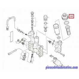 Bouchon pour Nettoyeur Haute Pression Eau Chaude HDS 5/15-UX et HDS 5/15-U Kärcher