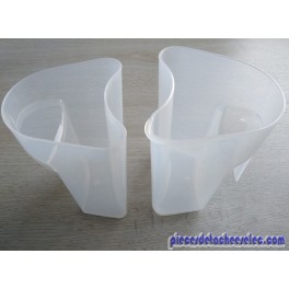 Bac à Pulpe et Jus Blanc Transparent pour Extracteur à Jus Tactile PJ552 / PJ 653 / PJ 654 Siméo