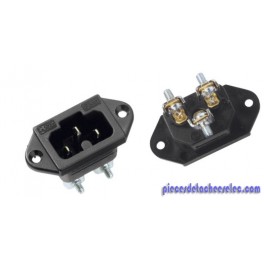 Connecteur C16A Noir pour Appareil à Raclette / Grill Type 800 Serie C1 Tefal Connecteur C16A Noir pour Appareil à Raclette / Grill Type 800 Serie C1 Tefal