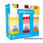 Pack / Lot de 3 Bouteilles Bulles de Couleurs Sodastream