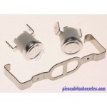 Kit Thermostat / 2 Klixons NC210 260 16MM avec Bride pour Sèche-Linge AWZ9993 Whirlpool