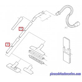 Tube D'aspiration pour Aspirateur Eau et Poussières 2000E kärcher
