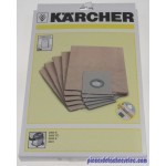 Sac Filtrants Papier X 5 pour Aspirateur Eau et Poussières Kärcher