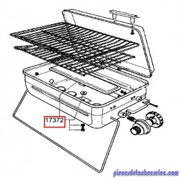 Bruleur Tole pour barbecue Gril 470 & Gril 470-2 Campingaz