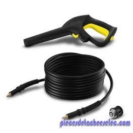 Flexible 12 M Complet Raccord Agraphe pour Nettoyeur Haute Pression K2 à K7 Karcher