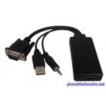 Adaptateur VGA + Audio Vers HDMI