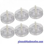 Ensemble Roue x6 pour Robot Aquadroid Elite Magic Clean / Scuba / Whaly Hayward
