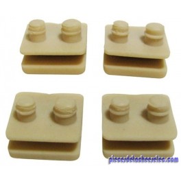 Semelles en Santoprene x4 pour Robot Aquadroid Elite / Magic Clean / Scuba / Whaly Hayward