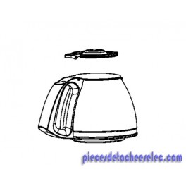 Verseuse + Couvercle pour Cafetière Delfini Plus Tefal Verseuse + Couvercle pour Cafetière Delfini Plus Tefal