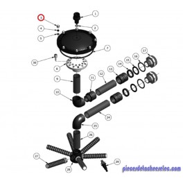 Boulon M8/S13 pour Filtre Polyester Hayward Boulon M8/S13 pour Filtre Polyester Hayward