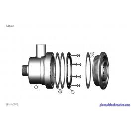 Sachet 8 Vis Turbojet Liner Hayward