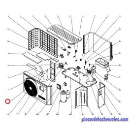 Hélice Ventilateur pour Pompes à Chaleur EnergyLine Pro ENP1MSC Hayward