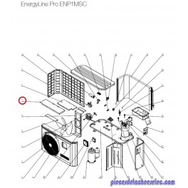 Panneau Support pour Pompes à Chaleur EnergyLine Pro ENP1MSC Hayward