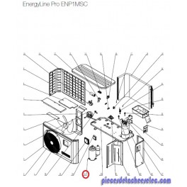 Compresseur pour Pompes à Chaleur EnergyLine Pro ENP1MSC Hayward Compresseur pour Pompes à Chaleur EnergyLine Pro ENP1MSC Hayward