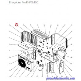 Condensateur de Compresseur pour Pompes à Chaleur EnergyLine Pro ENP2MSC Hayward