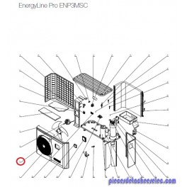 Hélice Ventilateur pour Pompes à Chaleur EnergyLine Pro ENP3MSC Hayward