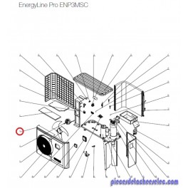 Panneau Avant pour Pompes à Chaleur EnergyLine Pro ENP3MSC Hayward