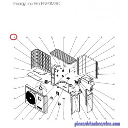 Panneau Arrière pour Pompes à Chaleur EnergyLine Pro ENP3MSC Hayward Panneau Arrière pour Pompes à Chaleur EnergyLine Pro ENP3MSC Hayward