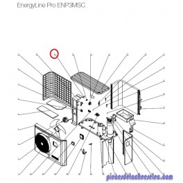 Condensateur Ventilateur 4µF pour Pompes à Chaleur EnergyLine Pro ENP3MSC Hayward