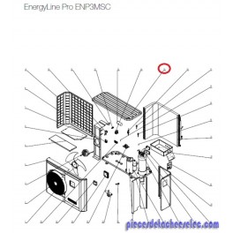 Panneau Supérieur pour Pompes à Chaleur EnergyLine Pro ENP3MSC Hayward