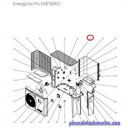 Panneau Supérieur pour Pompes à Chaleur EnergyLine Pro ENP3MSC Hayward Panneau Supérieur pour Pompes à Chaleur EnergyLine Pro ENP3MSC Hayward