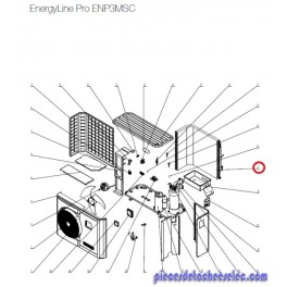 Evaporateur à Ailette pour Pompes à Chaleur EnergyLine Pro ENP3MSC Hayward Evaporateur à Ailette pour Pompes à Chaleur EnergyLine Pro ENP3MSC Hayward