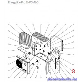 Panneau Droit pour Pompes à Chaleur EnergyLine Pro ENP3MSC Hayward Panneau Droit pour Pompes à Chaleur EnergyLine Pro ENP3MSC Hayward