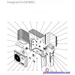 Panneau de Séparation pour Pompes à Chaleur EnergyLine Pro ENP3MSC Hayward Panneau de Séparation pour Pompes à Chaleur EnergyLine Pro ENP3MSC Hayward