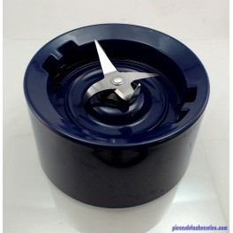 Embase Fond de Bol Bleue Marine + Couteau pour Blender Artisan Type 5KSB KitchenAid