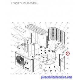 Condenseur Titane PVC pour Pompes à Chaleur EnergyLine Pro ENP5TSC Hayward Condenseur Titane PVC pour Pompes à Chaleur EnergyLine Pro ENP5TSC Hayward