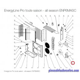 Compresseur pour Pompes à Chaleur EnergyLine Pro Toute Saison ENP6MASC Hayward Compresseur pour Pompes à Chaleur EnergyLine Pro Toute Saison ENP6MASC Hayward